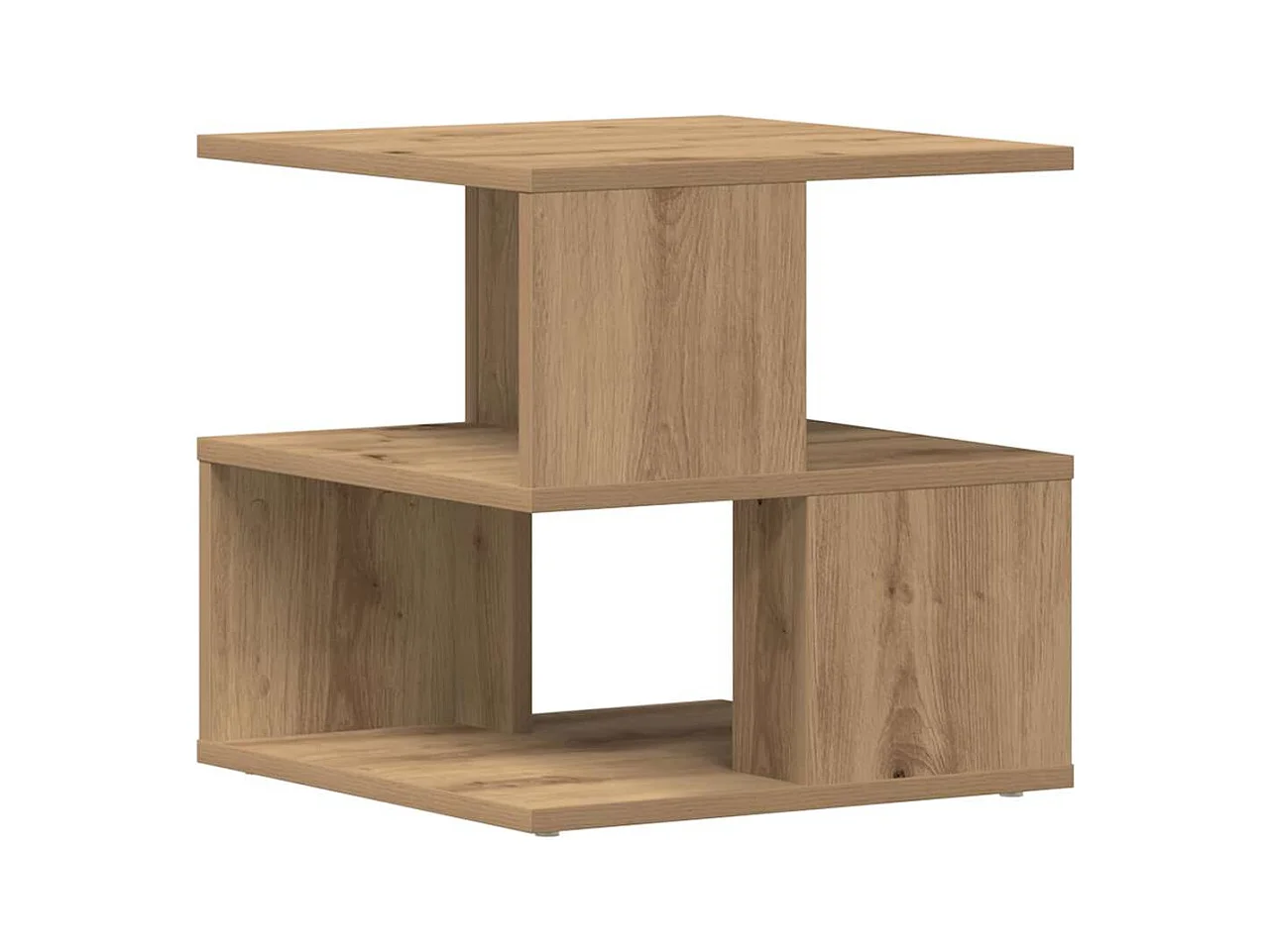 Table d'appoint chêne artisanal 40 x 40 x 40 cm