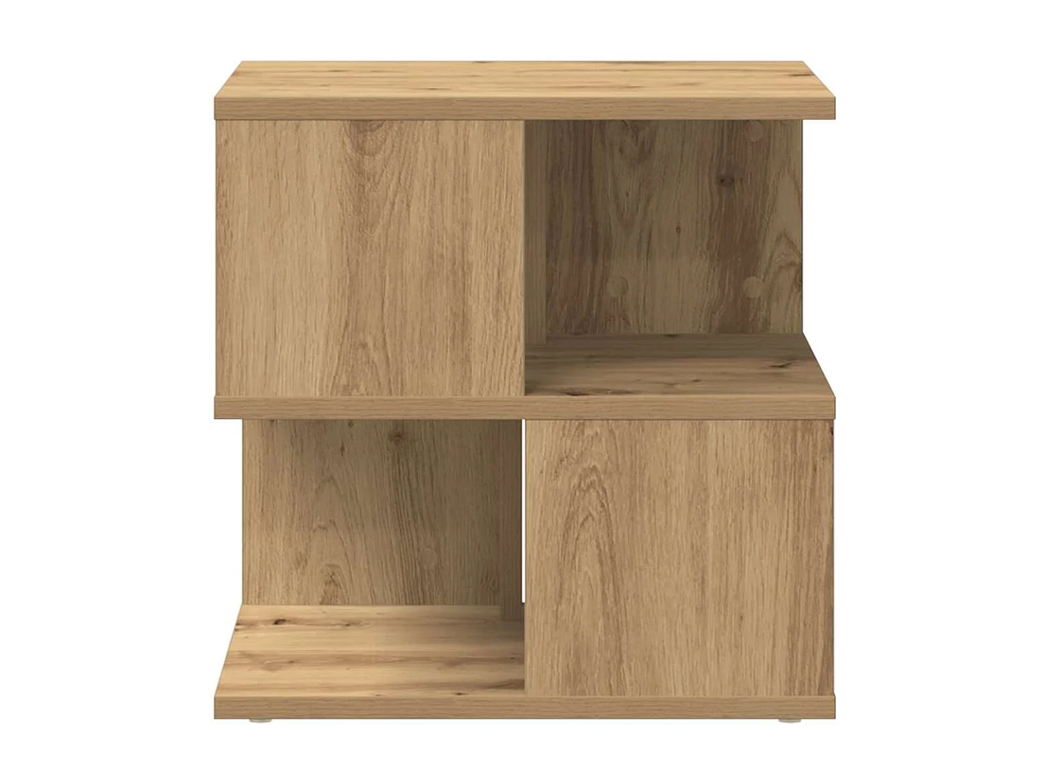 Mesa lateral Roble artisan 40 x 40 x 40 cm Madera contrachapada