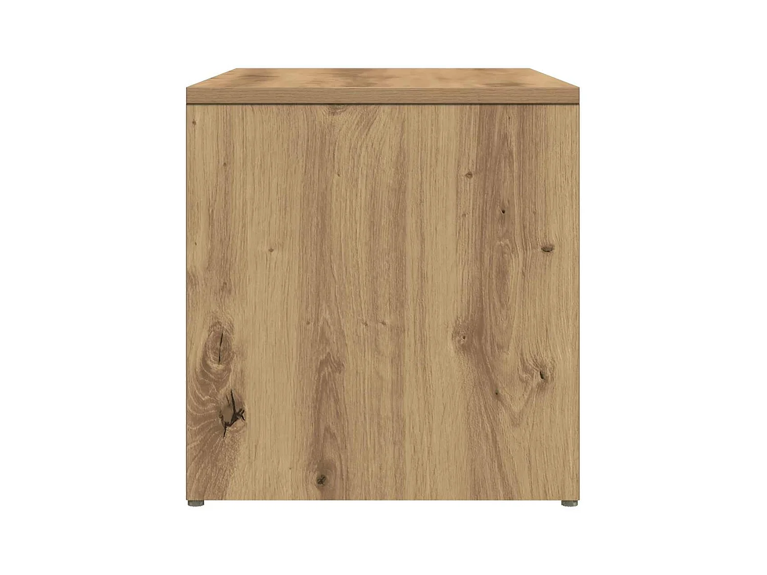 Table d'appoint chêne artisanal 59x36x38 cm bois d'ingénierie