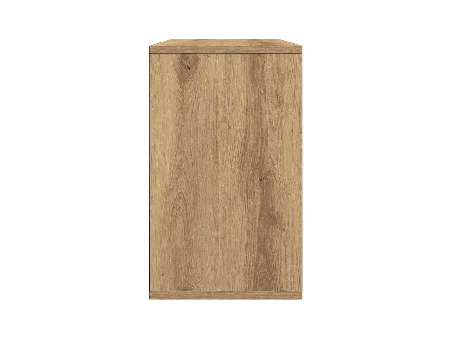 Table d'appoint chêne artisanal 50x30x50 cm bois d'ingénierie