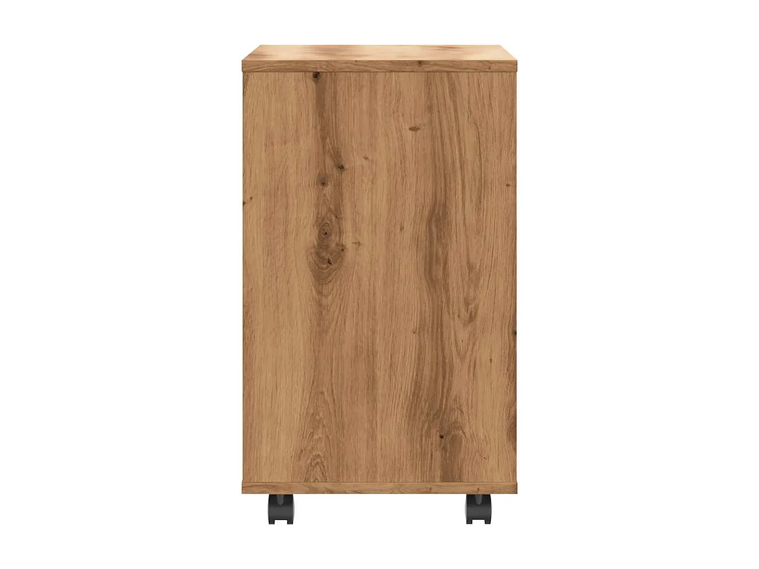 Table d'appoint chêne artisanal 70x35x55 cm bois d'ingénierie