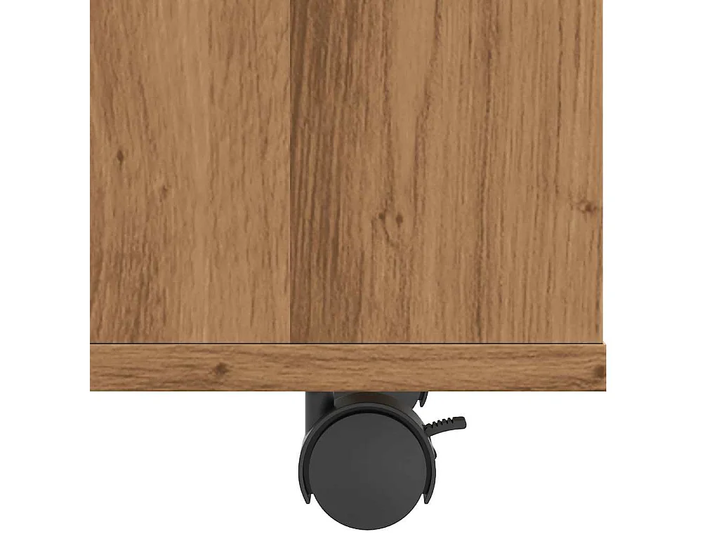 Mesa auxiliar de madera de ingeniería roble artisan 70x35x55 cm