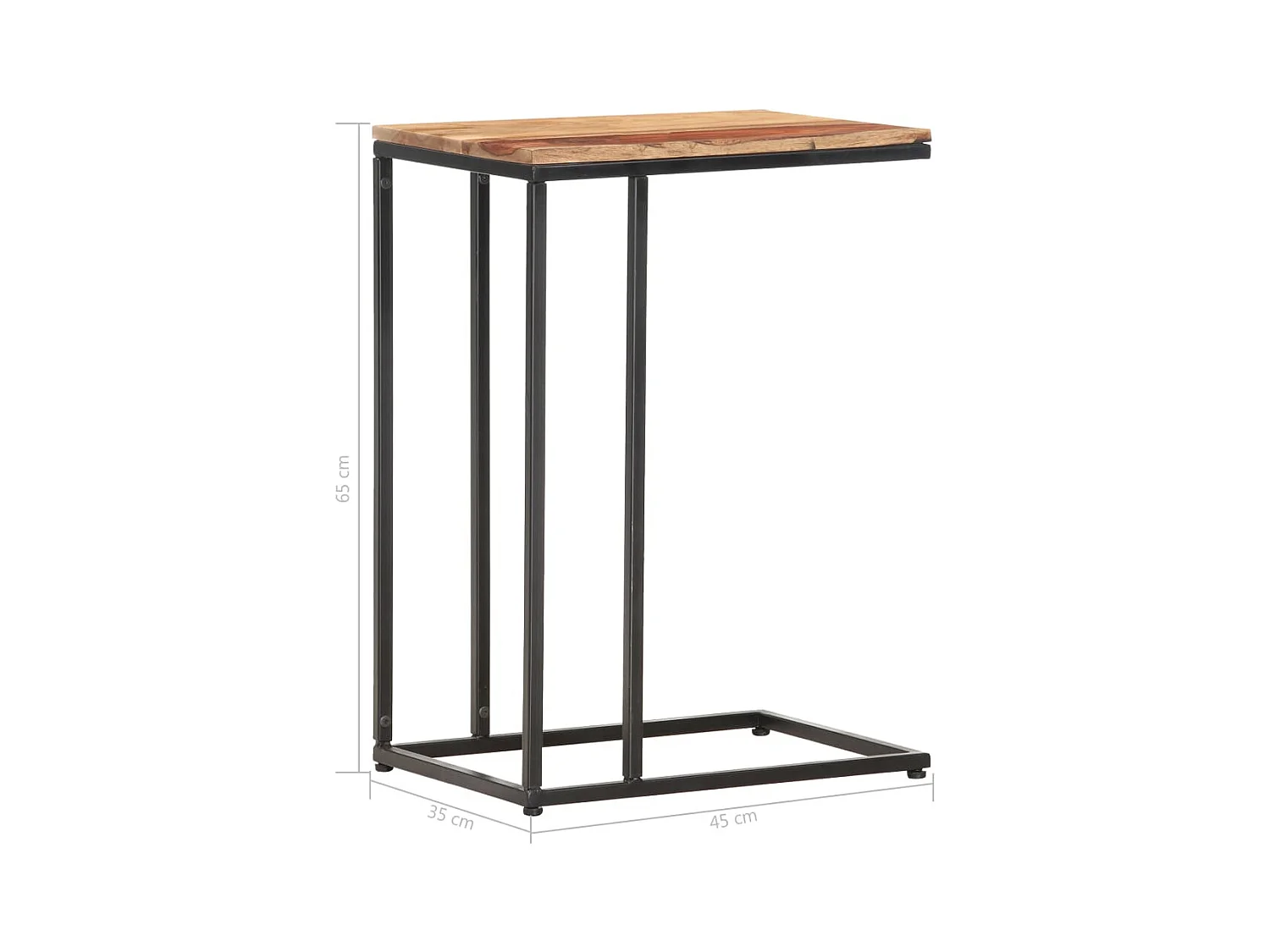 Table d'appoint 35x45x65 cm Bois massif