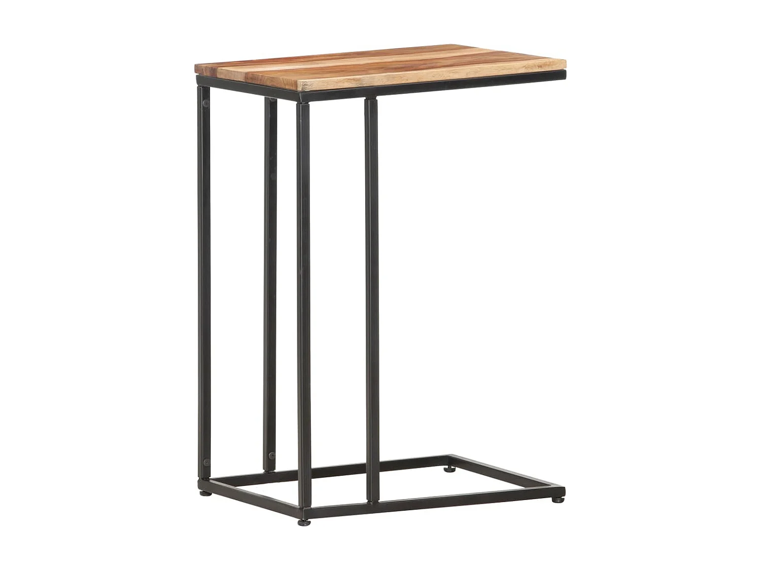 Mesa auxiliar de madera maciza 35x45x65 cm