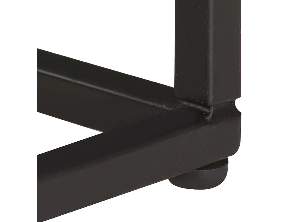 Mesa auxiliar de madera maciza 35x45x65 cm