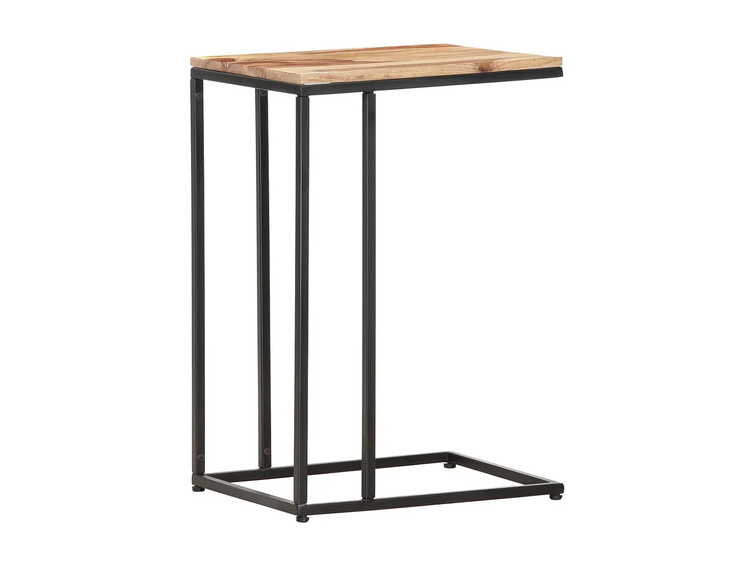 Mesa auxiliar de madera maciza 35x45x65 cm