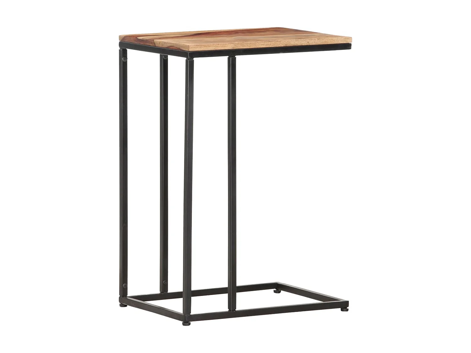 Mesa auxiliar de madera maciza 35x45x65 cm