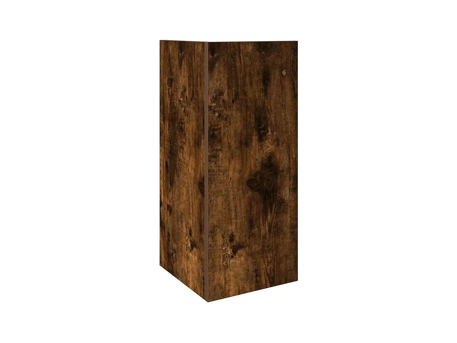 Table d'appoint avec étagère chêne fumé 25,5x27x60 cm