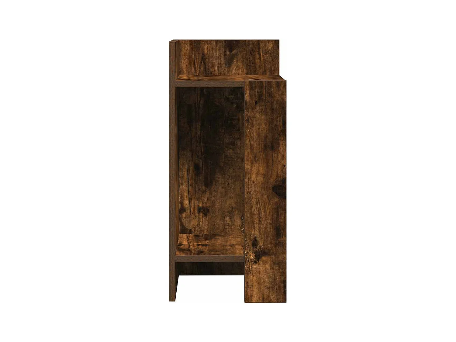 Table d'appoint avec étagère chêne fumé 25,5x27x60 cm