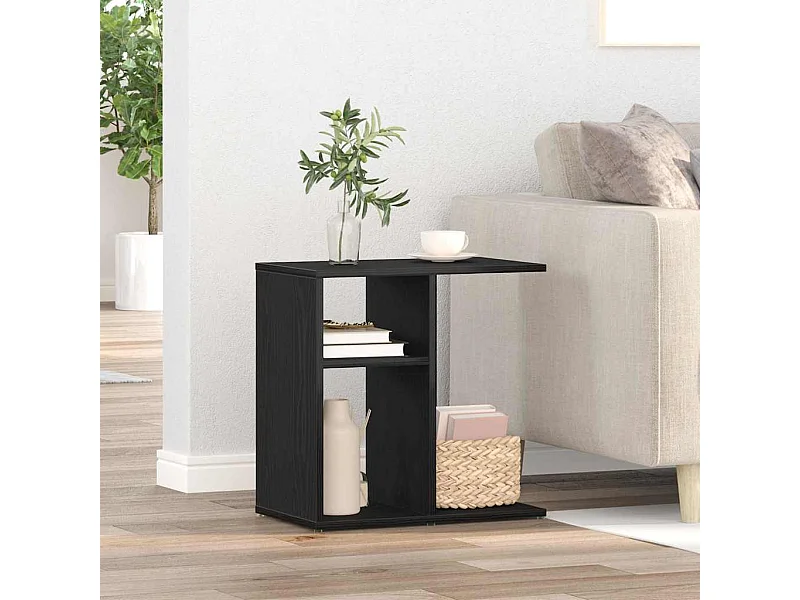 Table d'appoint Chêne noir 50 x 30 x 50 cm Bois d'ingénierie