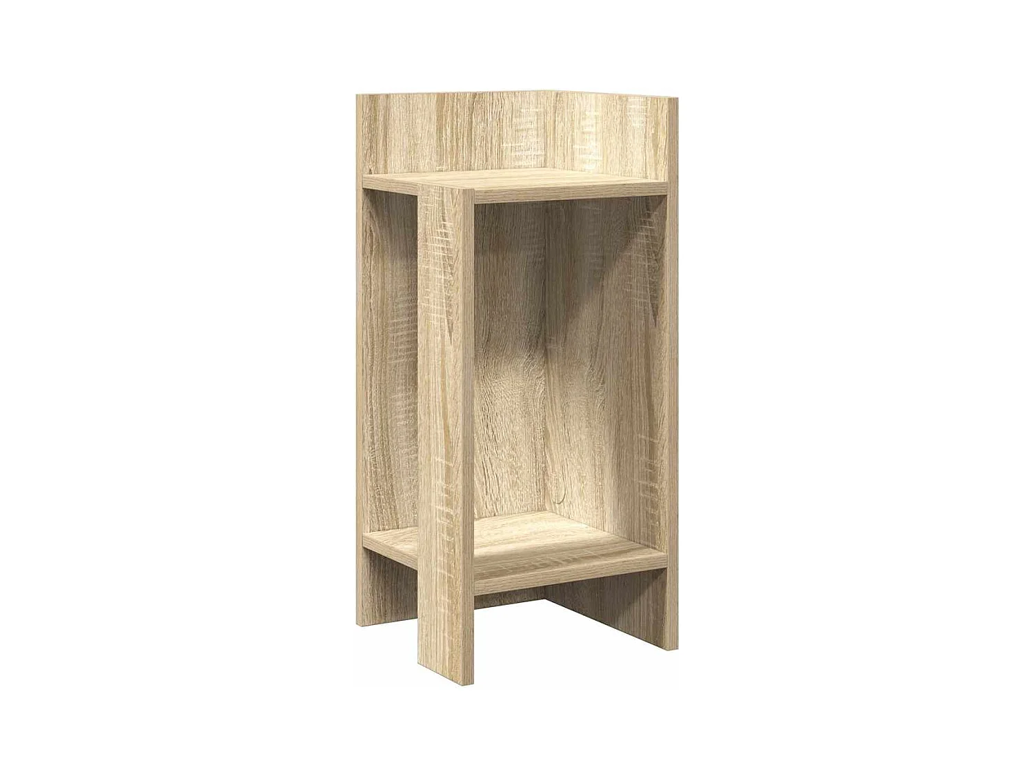Table d'appoint avec étagère chêne sonoma 25,5x27x60 cm