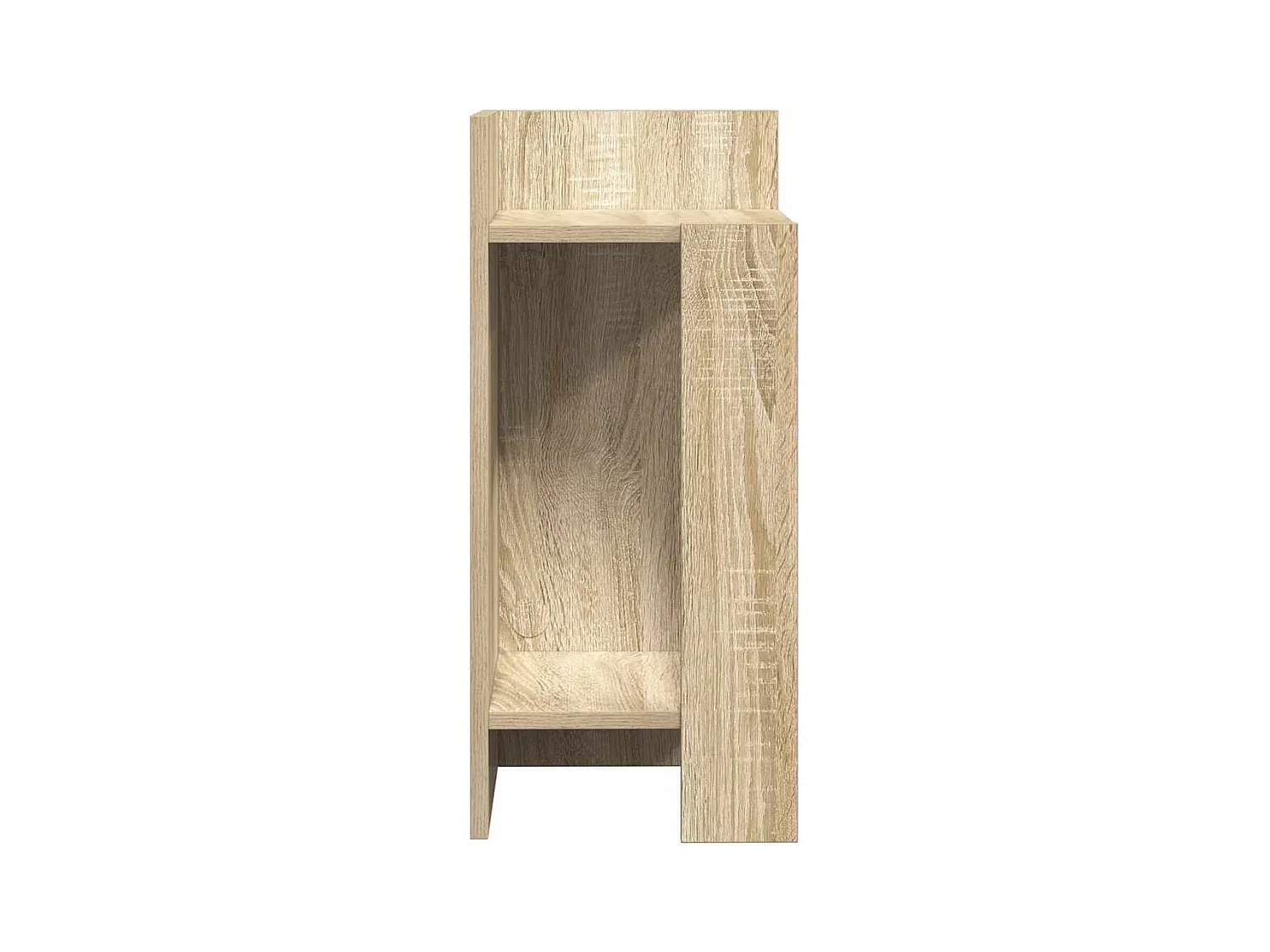 Table d'appoint avec étagère chêne sonoma 25,5x27x60 cm