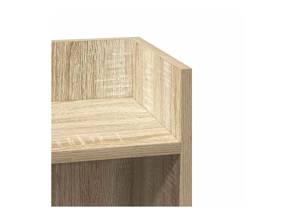 Table d'appoint avec étagère chêne sonoma 25,5x27x60 cm