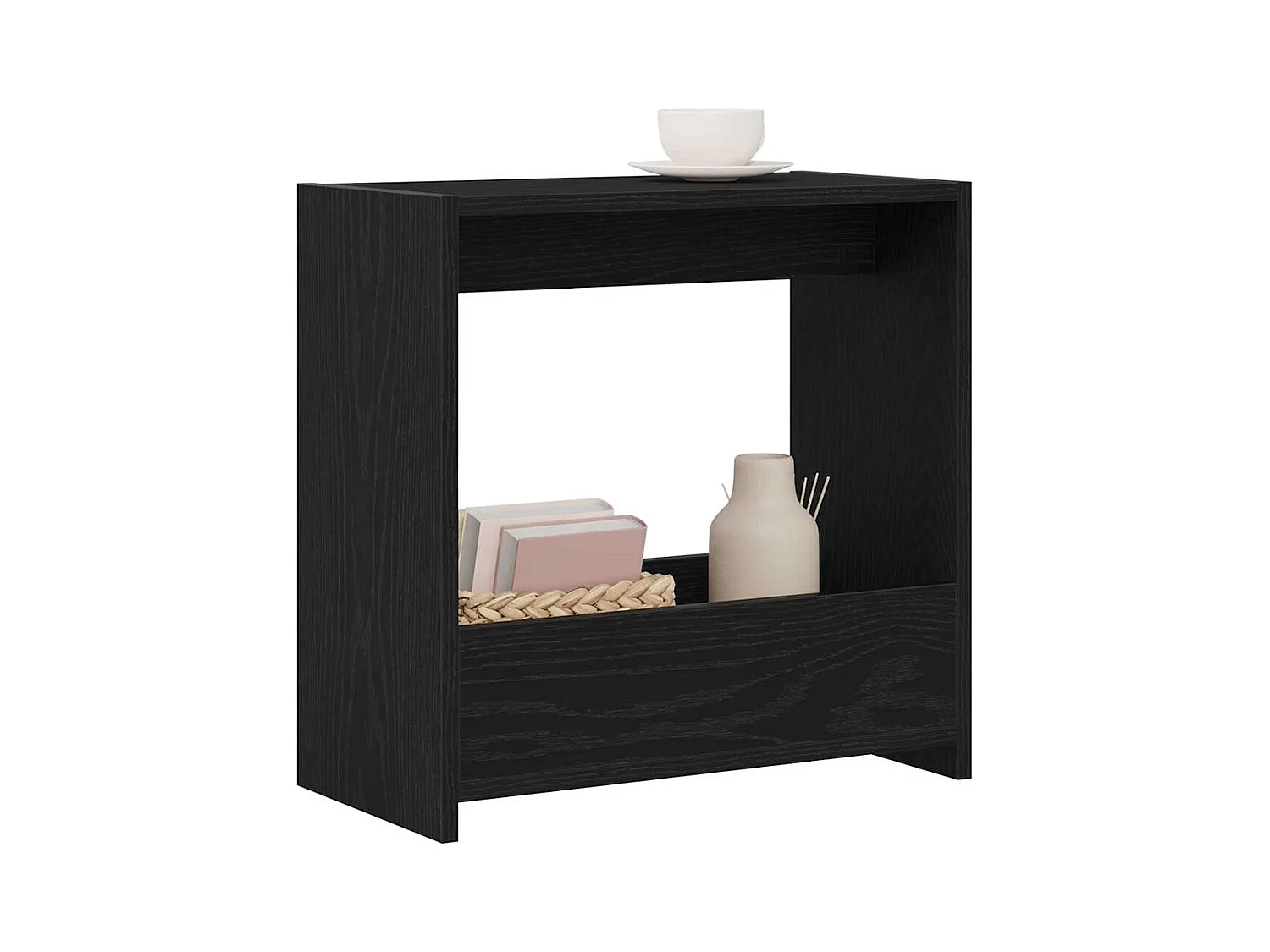 Table d'appoint Chêne noir 50 x 26 x 50 cm Bois d'ingénierie