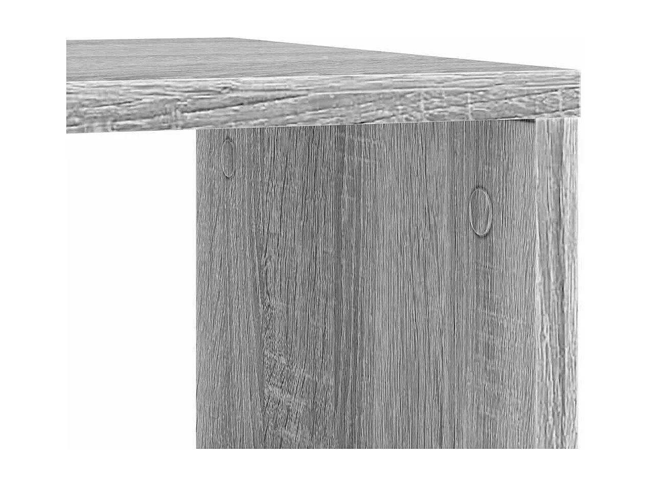 Bijzettafel met wieltjes 50x30x55 cm hout grijs sonoma eiken