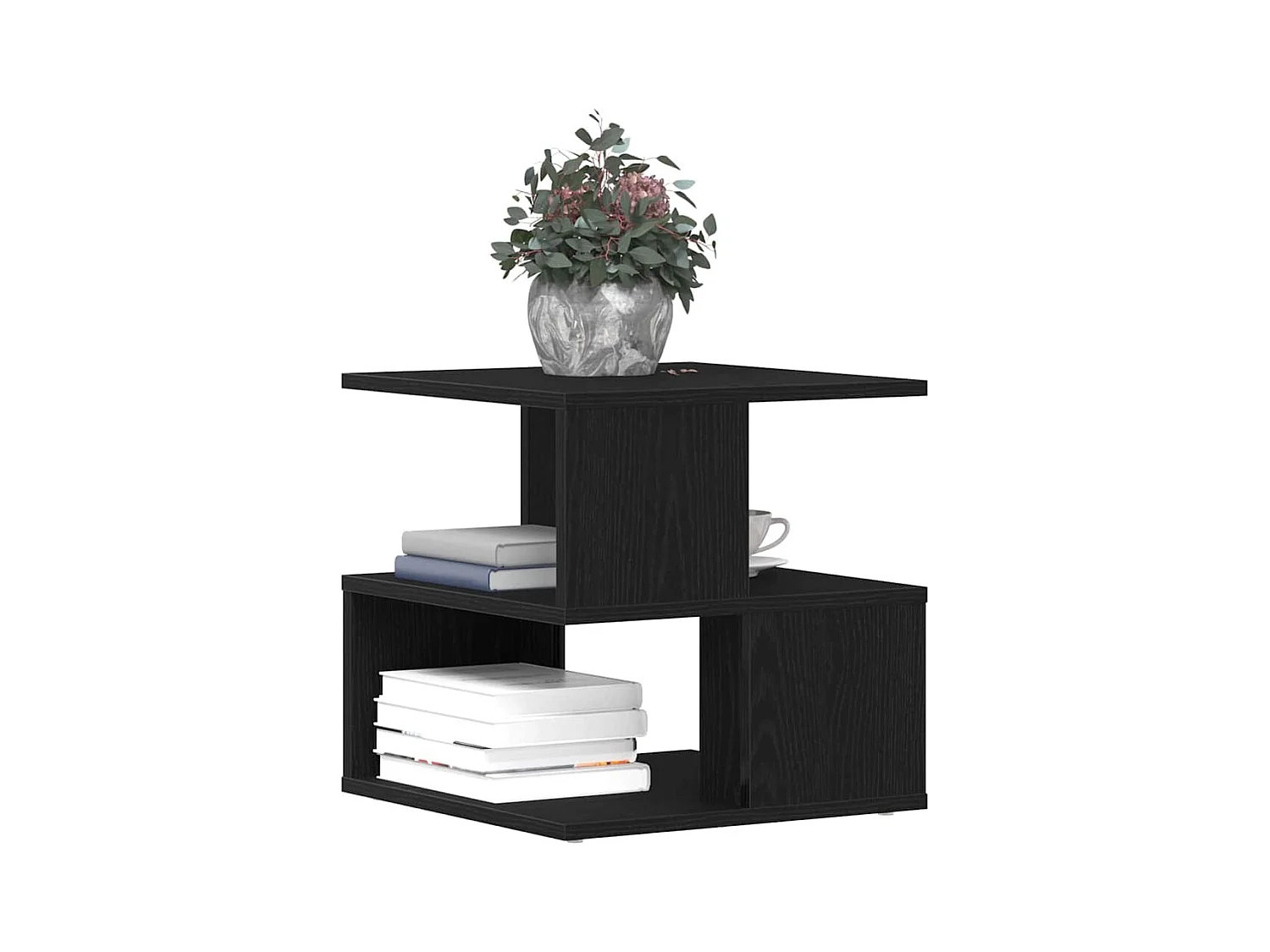 Table d'appoint Chêne noir 40 x 40 x 40 cm Bois d'ingénierie