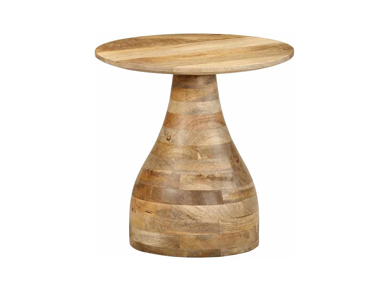 Table d'appoint Ø40x40 cm bois de manguier massif