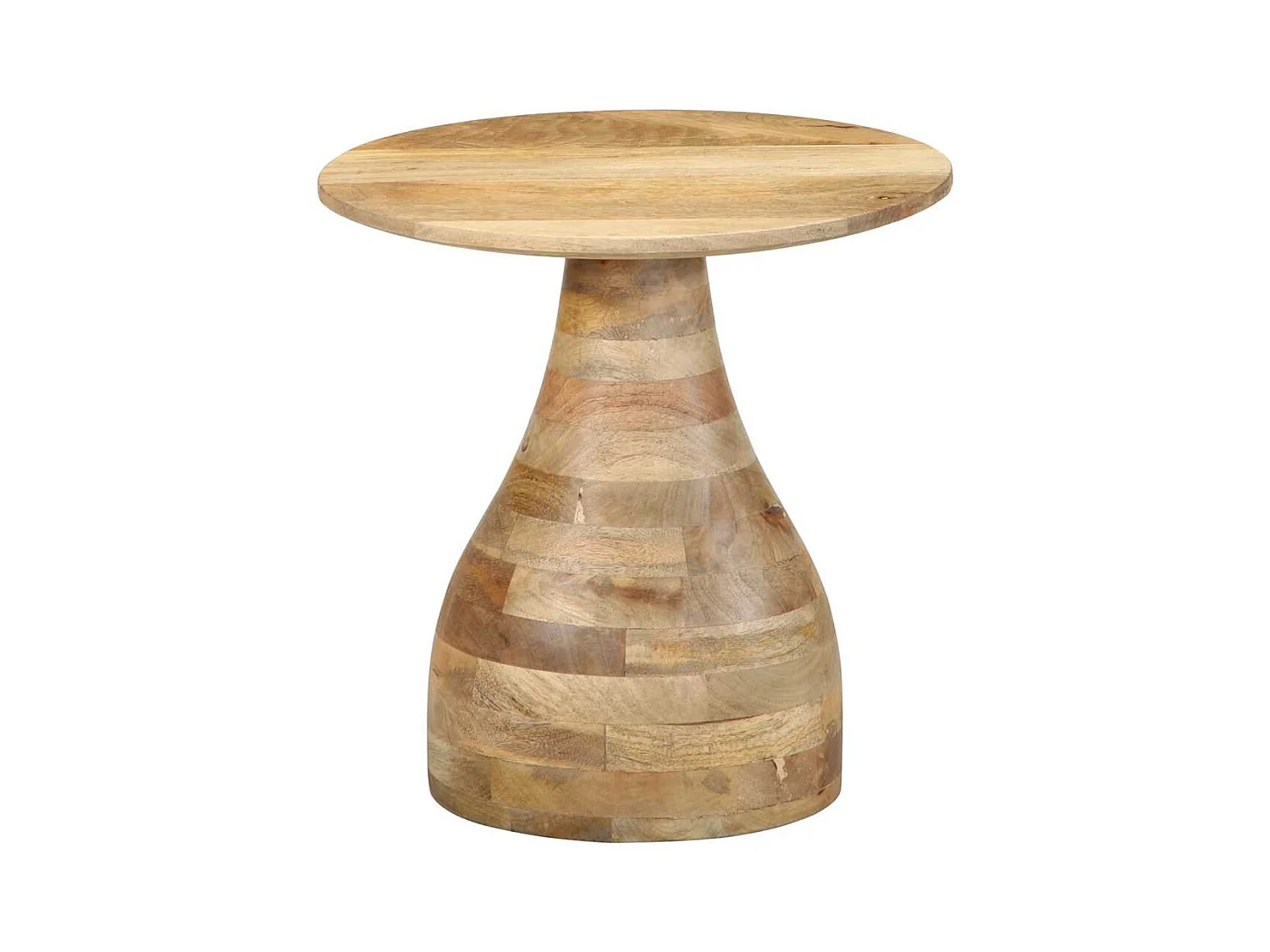 Table d'appoint Ø40x40 cm bois de manguier massif