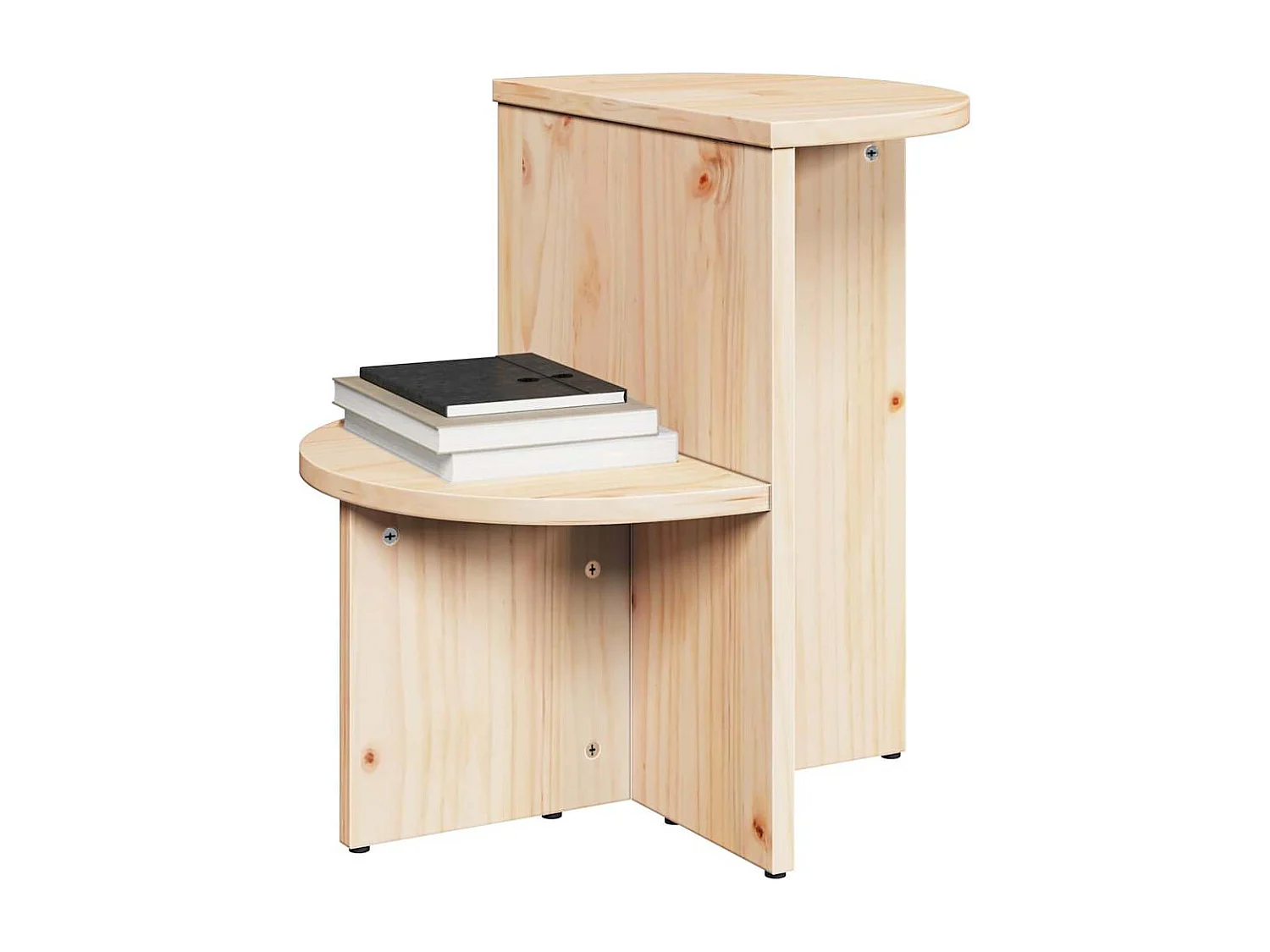 Table d'appoint Naturel 50 x 40 x 50 cm Bois massif en pin