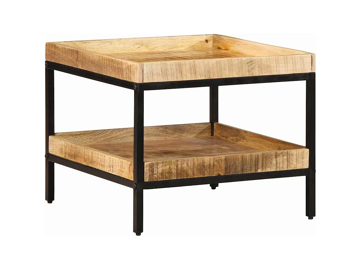 Table d'appoint Marron 55 x 55 x 45 cm bois de manguier massif