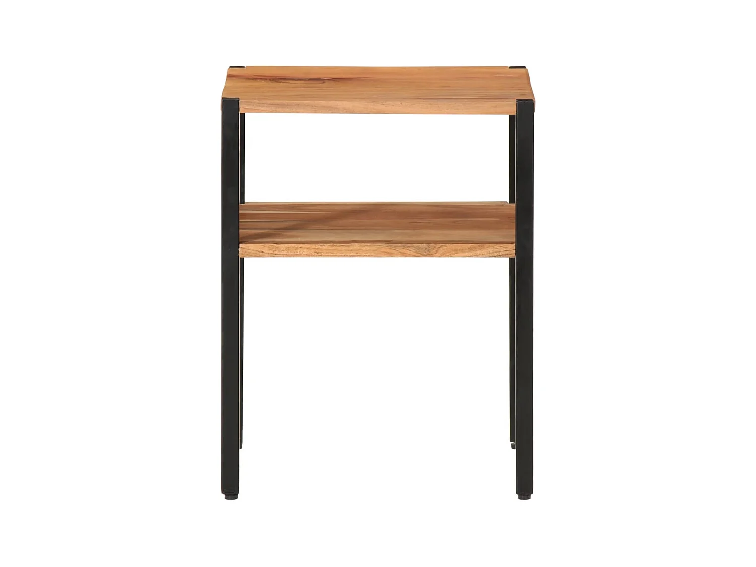 Table d’appoint 35x35x45 cm bois massif d'acacia et fer