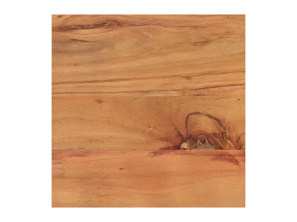 Table d’appoint 35x35x45 cm bois massif d'acacia et fer