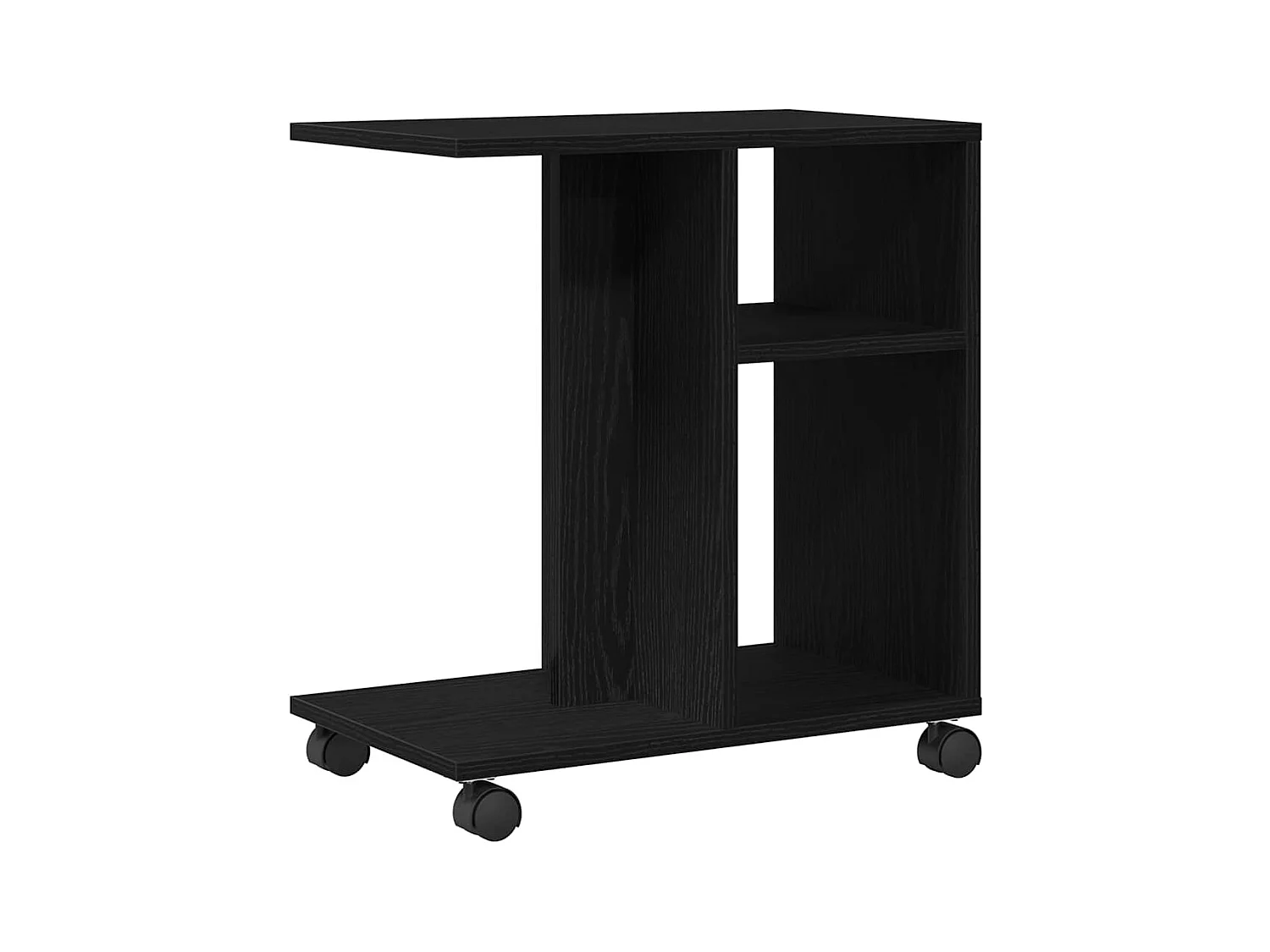 Table d'appoint Chêne noir 50 x 30 x 55 cm Bois d'ingénierie