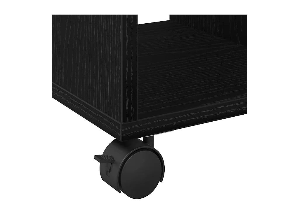 Table d'appoint Chêne noir 50 x 30 x 55 cm Bois d'ingénierie