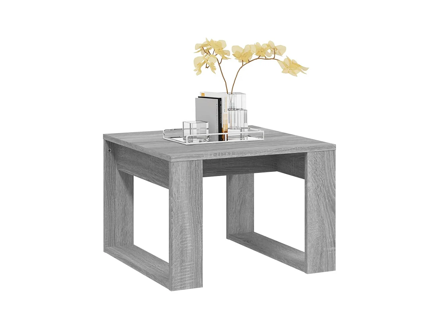 Table d'appoint Sonoma gris 50x50x35 cm Bois d'ingénierie