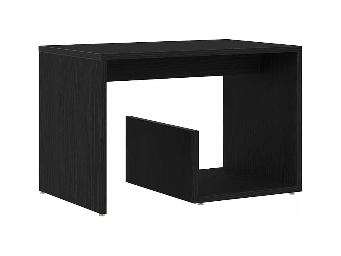 Mesa Lateral Carvalho preto 59 x 36 x 38 cm Madeira processada