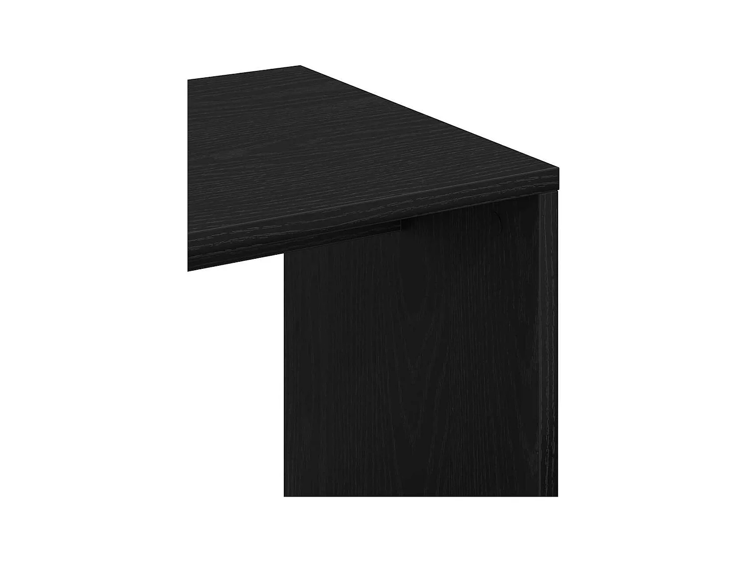 Mesa Lateral Carvalho preto 59 x 36 x 38 cm Madeira processada