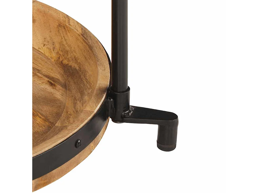 Table d'appoint Ø55x60 cm bois de manguier massif