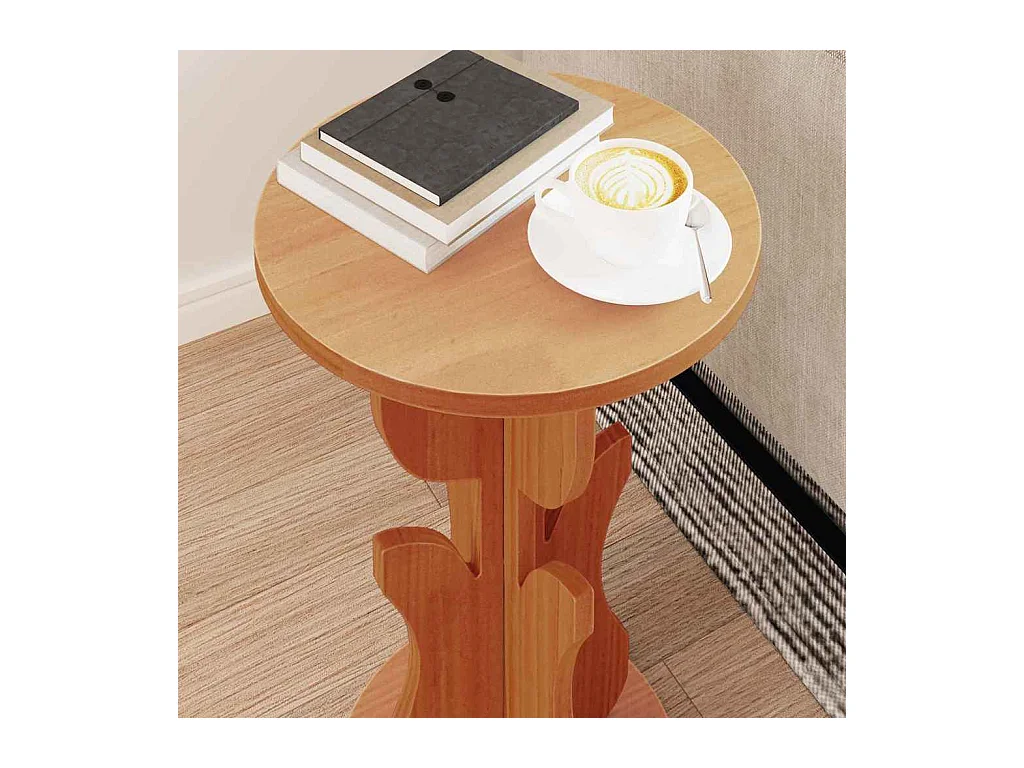 Table d'appoint Marron cire 39.5 x 39.5 x 53.5 cm