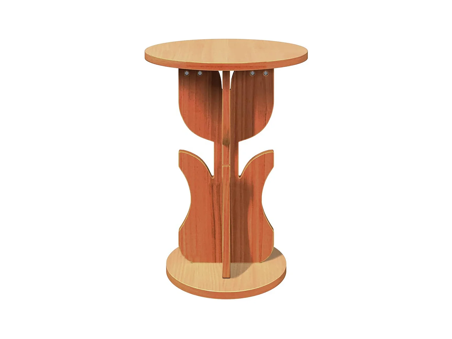 Table d'appoint Marron cire 39.5 x 39.5 x 53.5 cm
