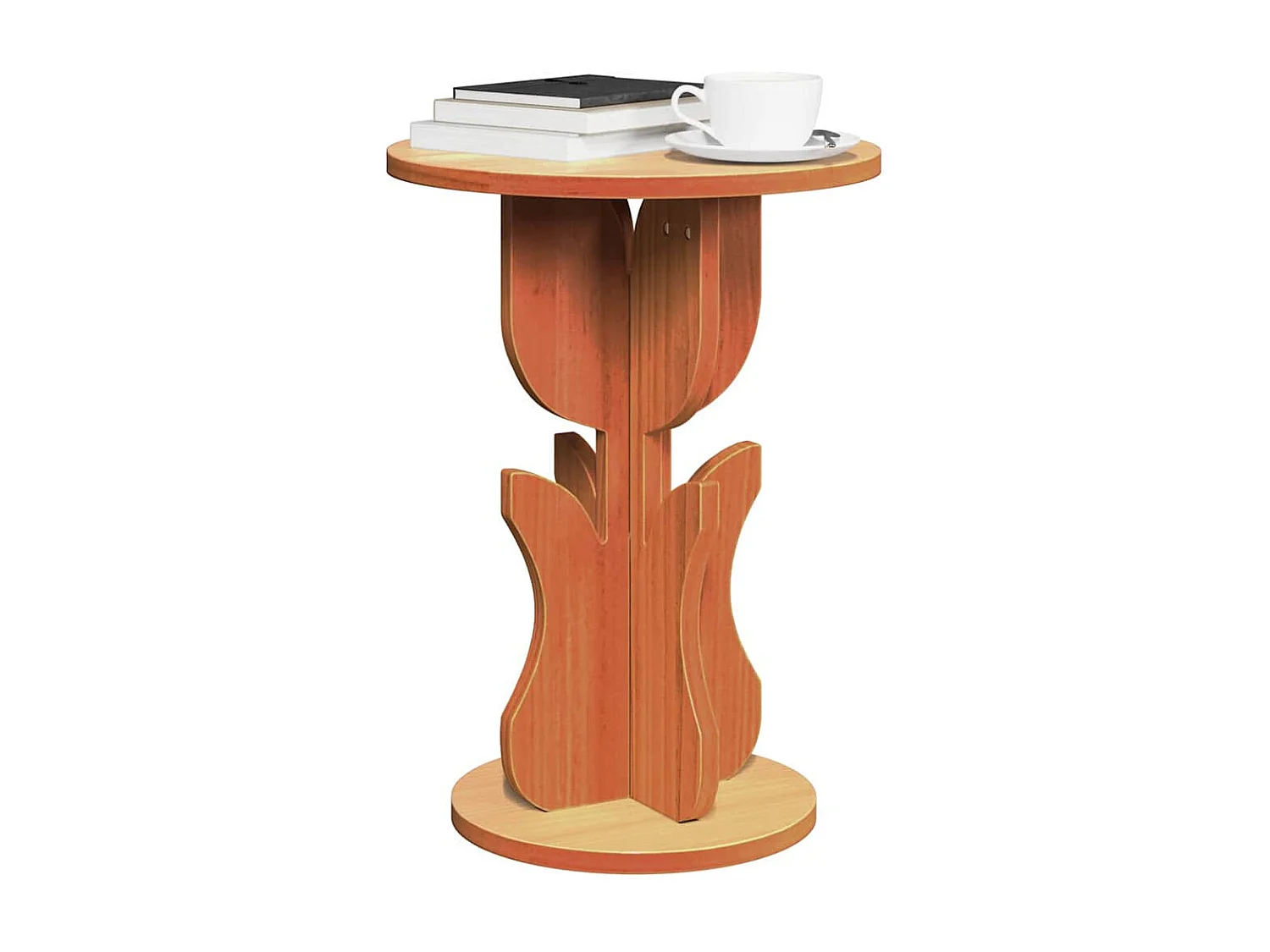 Bijzettafel Wasbruin 39.5 x 39.5 x 53.5 cm Massief grenenhout