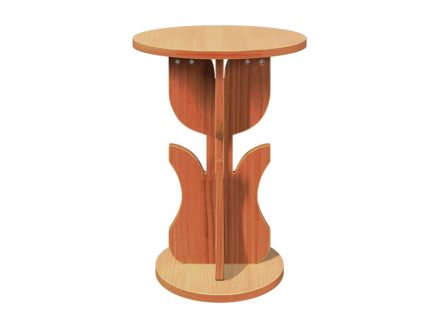 Bijzettafel Wasbruin 39.5 x 39.5 x 53.5 cm Massief grenenhout