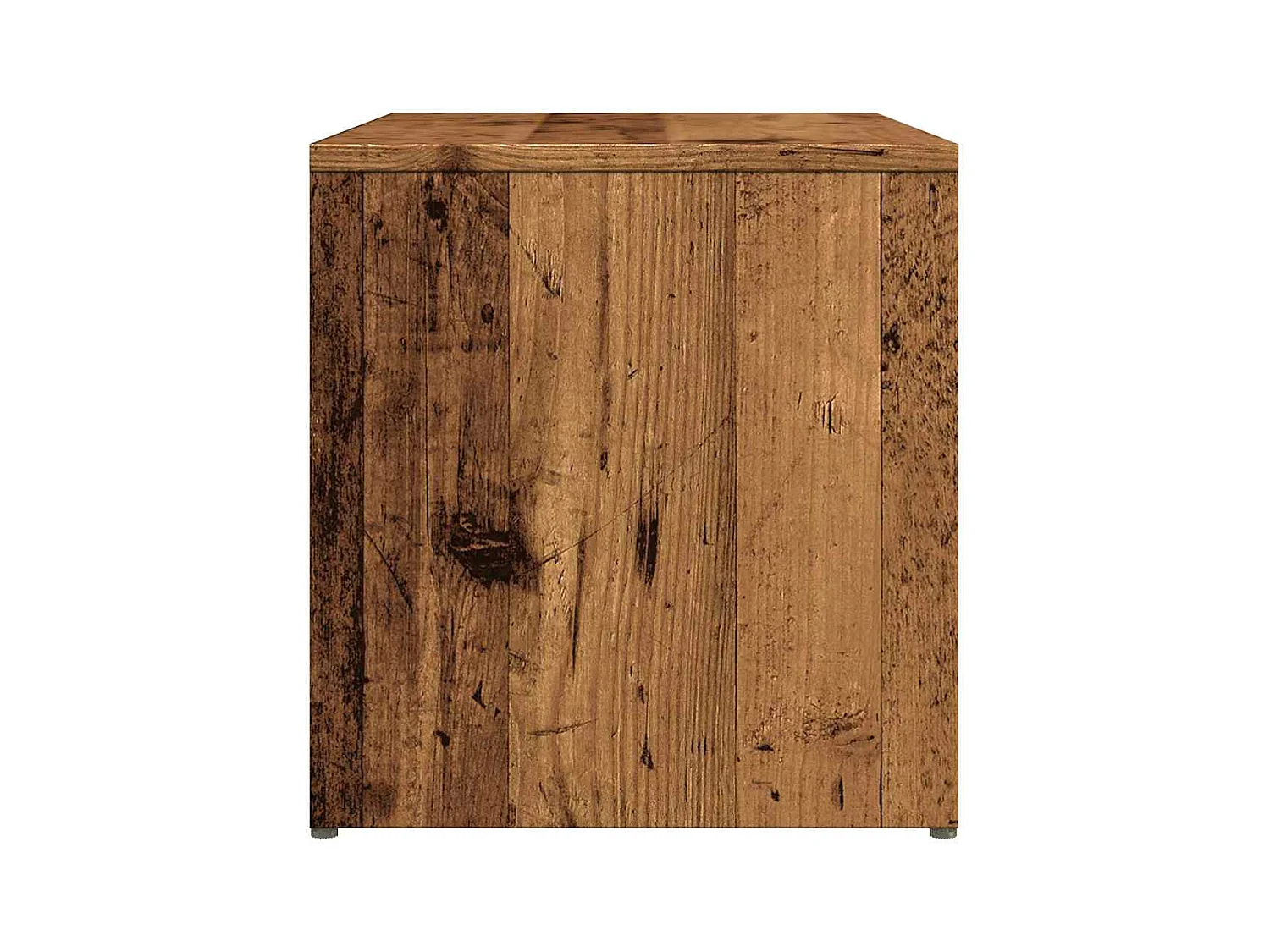 Table d'appoint vieux bois 59x36x38 cm bois d'ingénierie