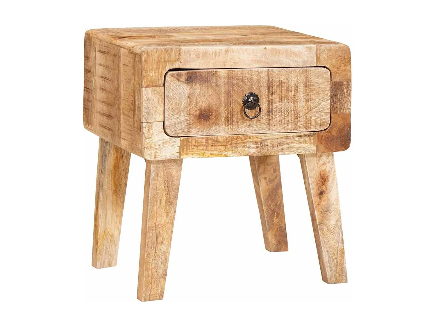 Mesas auxiliares Marrón 40 x 32 x 46 cm madera maciza de mango