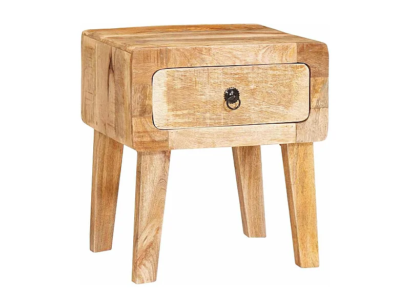 Mesas auxiliares Marrón 40 x 32 x 46 cm madera maciza de mango