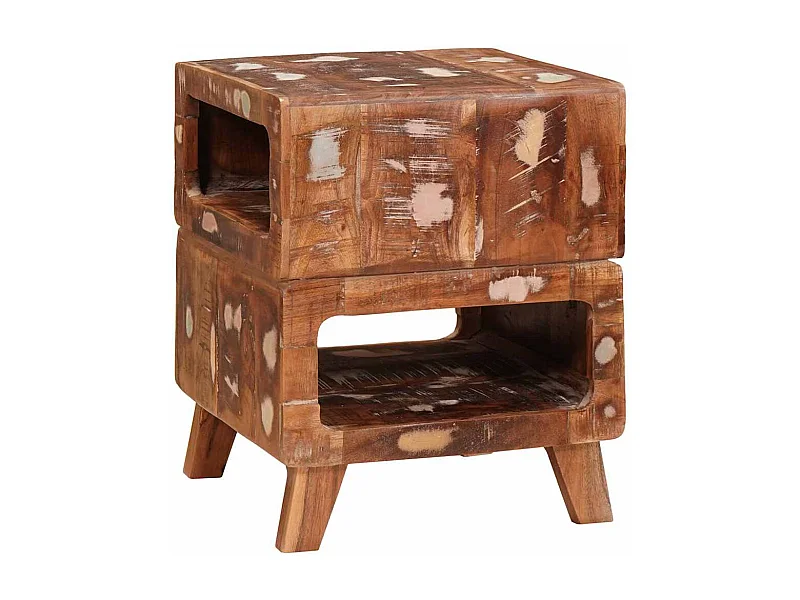 Tables d'appoint Multicolore bois de récupération massif