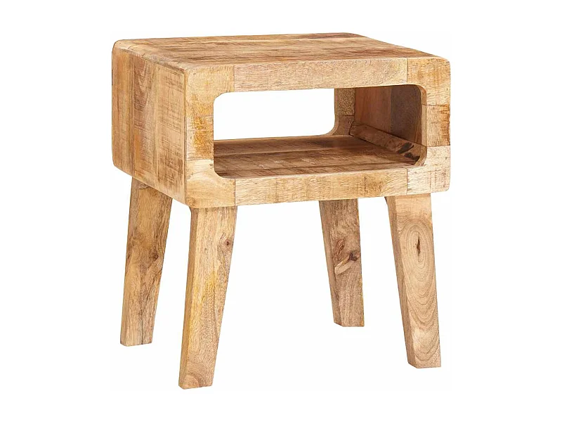 Tables d'appoint 40 x 32 x 46 cm bois de manguier massif