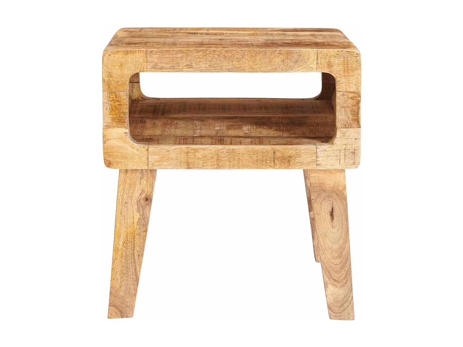 Mesas auxiliares 40 x 32 x 46 cm madera maciza de mango