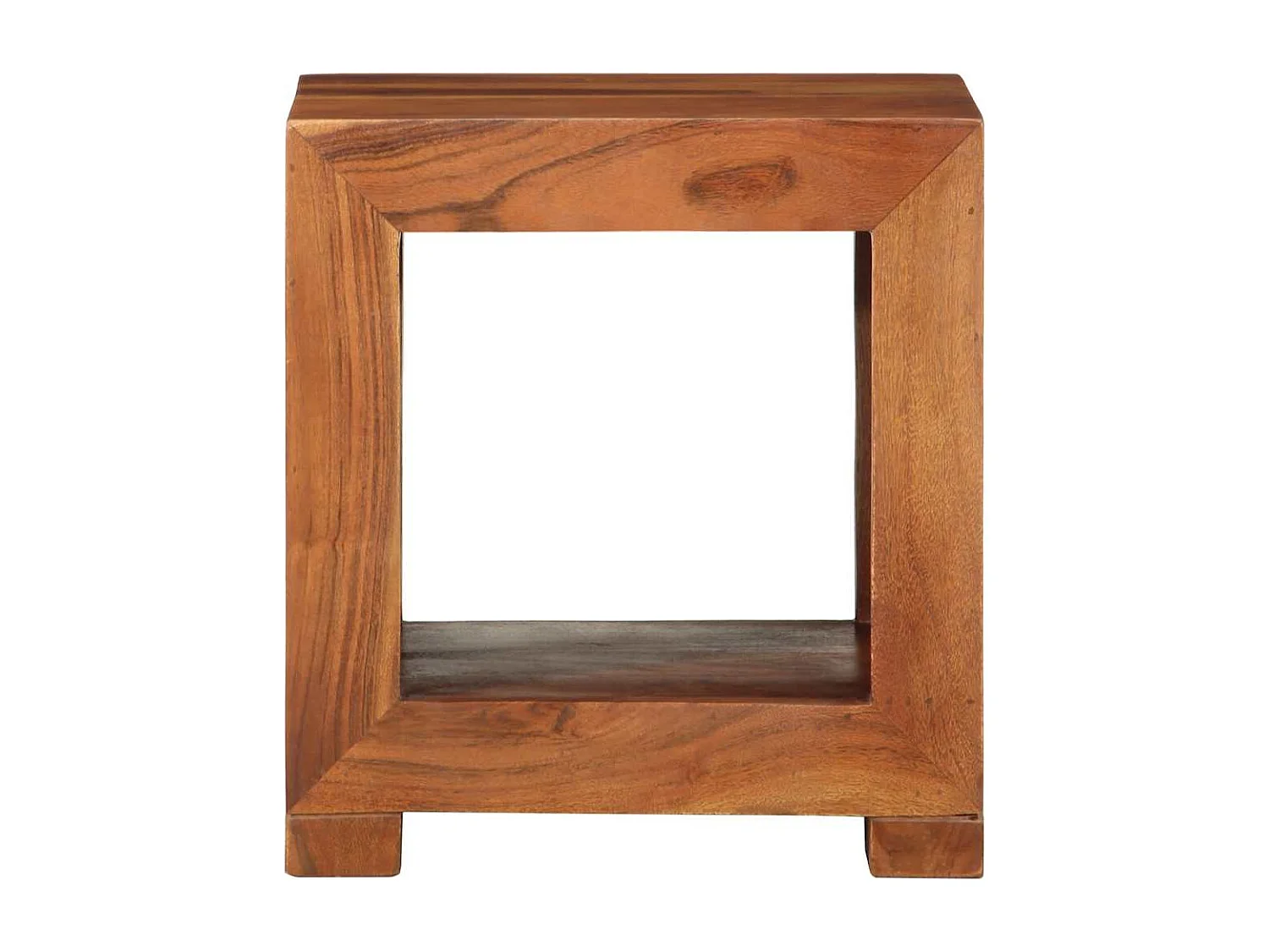 Bijzettafel 37x29x40 cm massief acaciahout