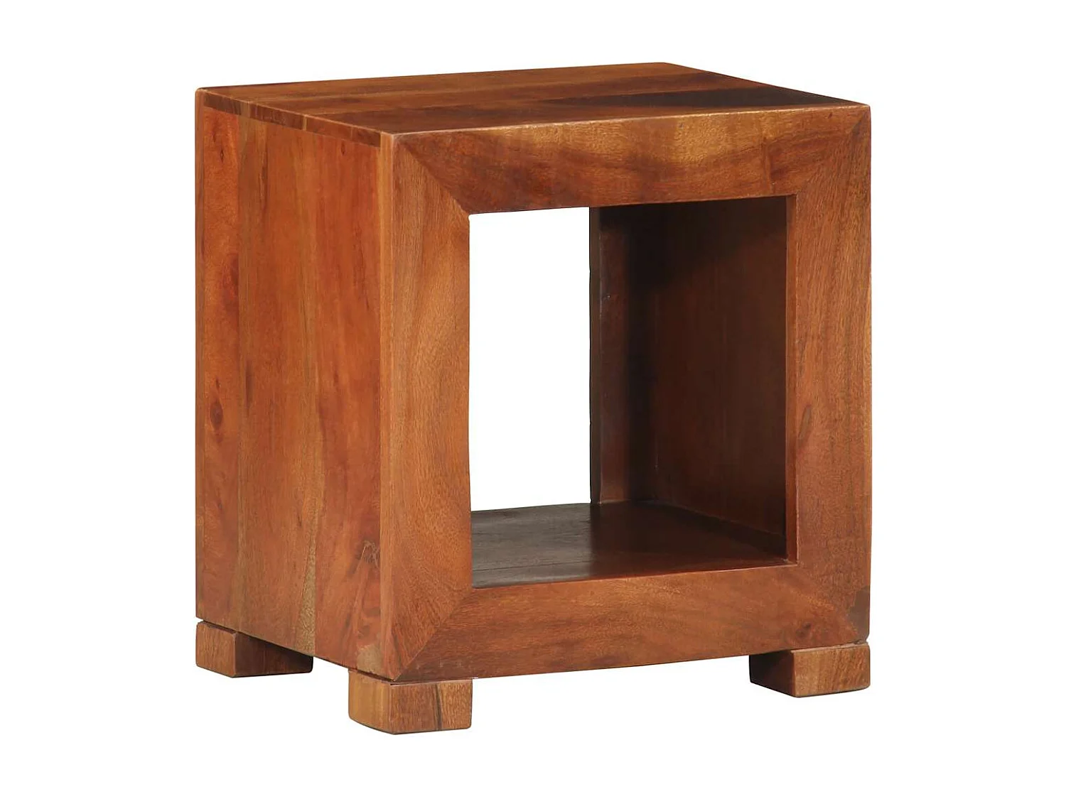 Bijzettafel 37x29x40 cm massief acaciahout