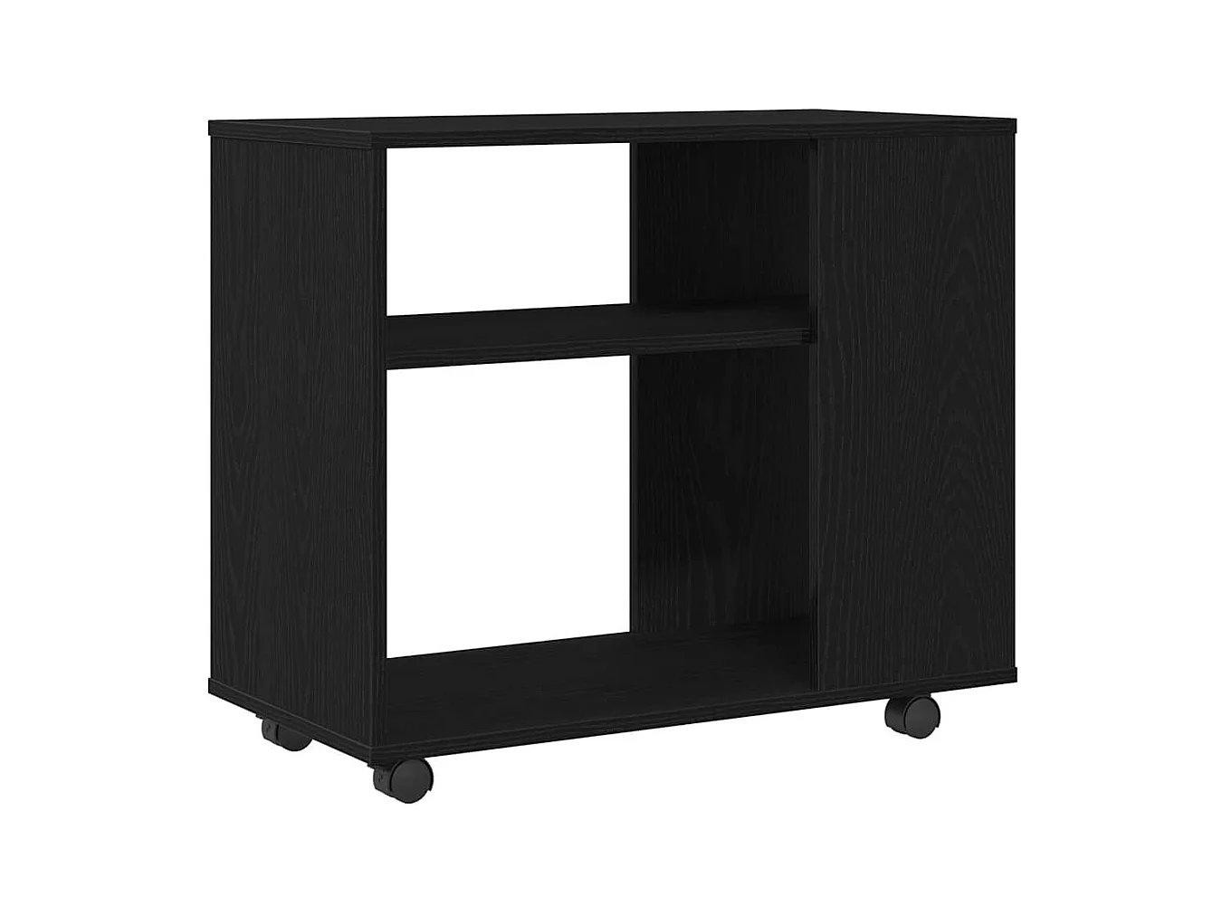 Table d'appoint en chêne noir 70 x 35 x 60 cm Bois d'ingénierie