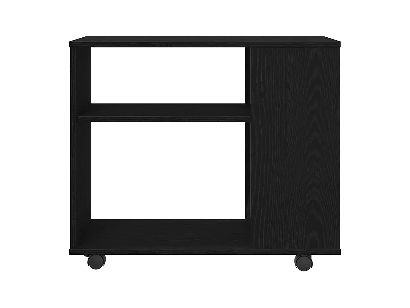 Table d'appoint en chêne noir 70 x 35 x 60 cm Bois d'ingénierie