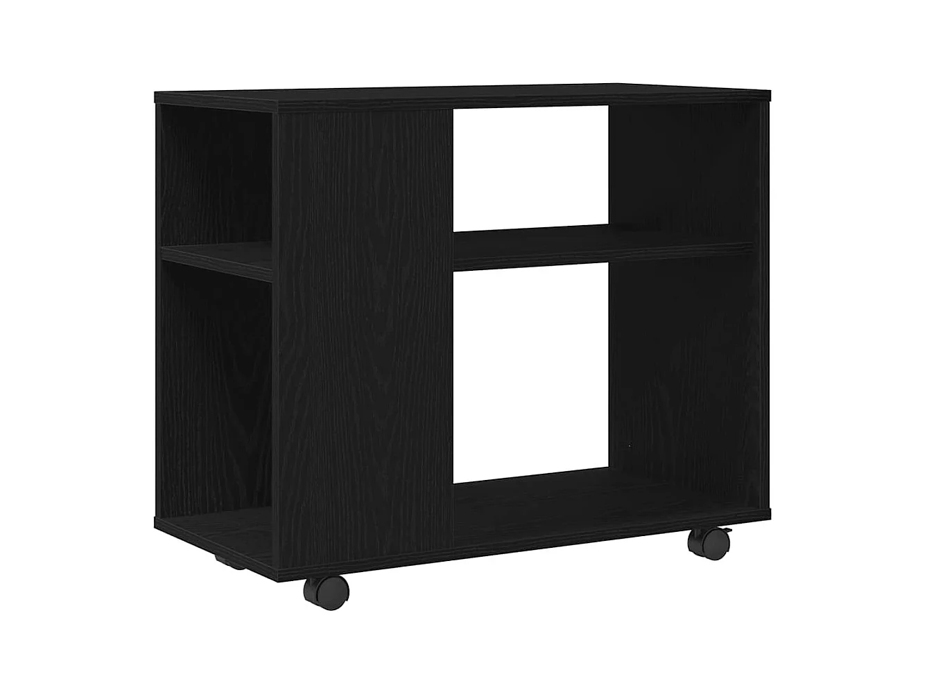 Table d'appoint en chêne noir 70 x 35 x 60 cm Bois d'ingénierie