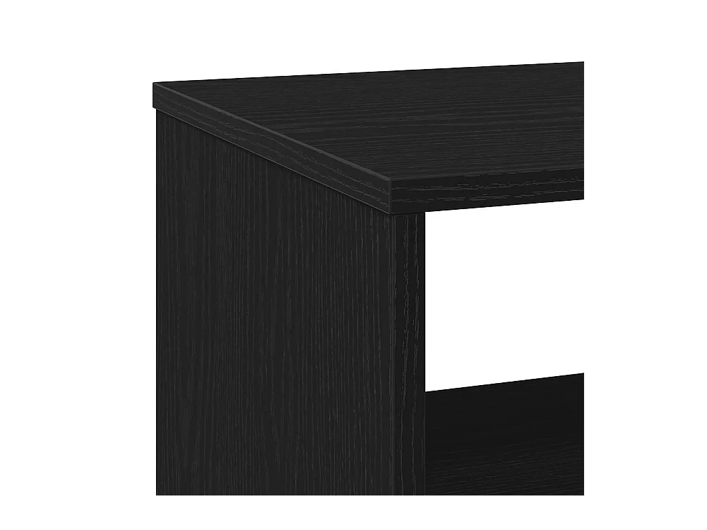 Table d'appoint en chêne noir 70 x 35 x 60 cm Bois d'ingénierie