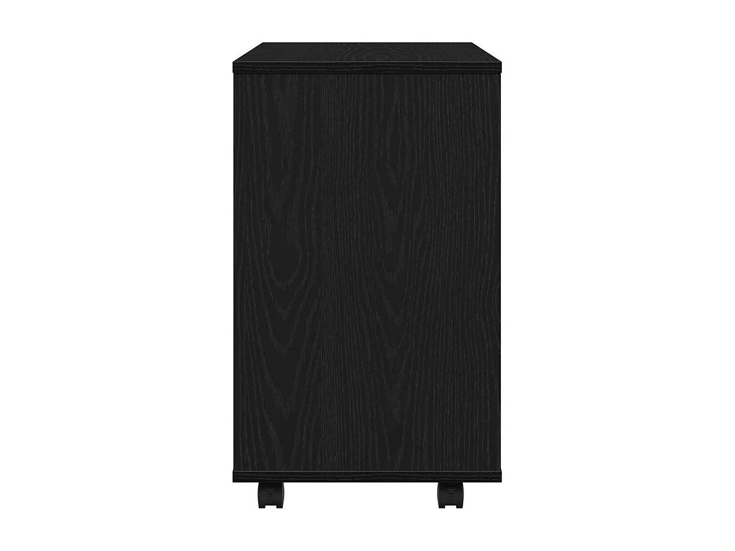 Mesa auxiliar de roble negro, 70 x 35 x 60 cm, madera de ingeniería