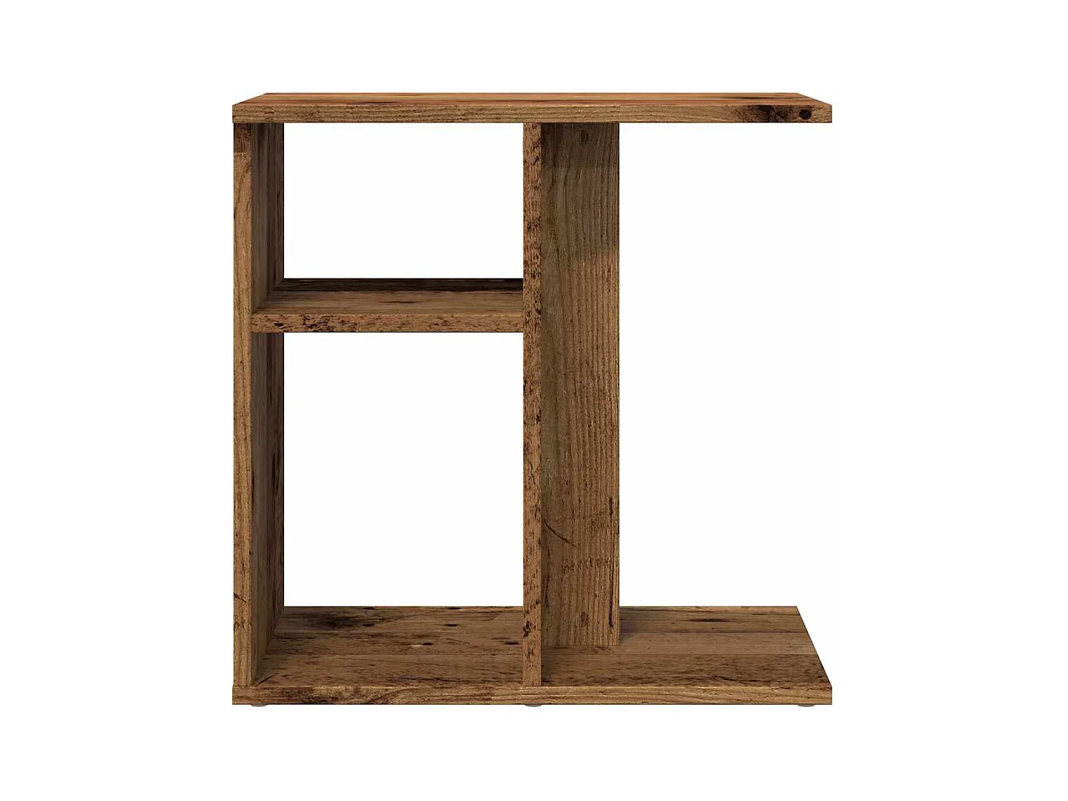 Table d'appoint vieux bois 50x30x50 cm bois d'ingénierie